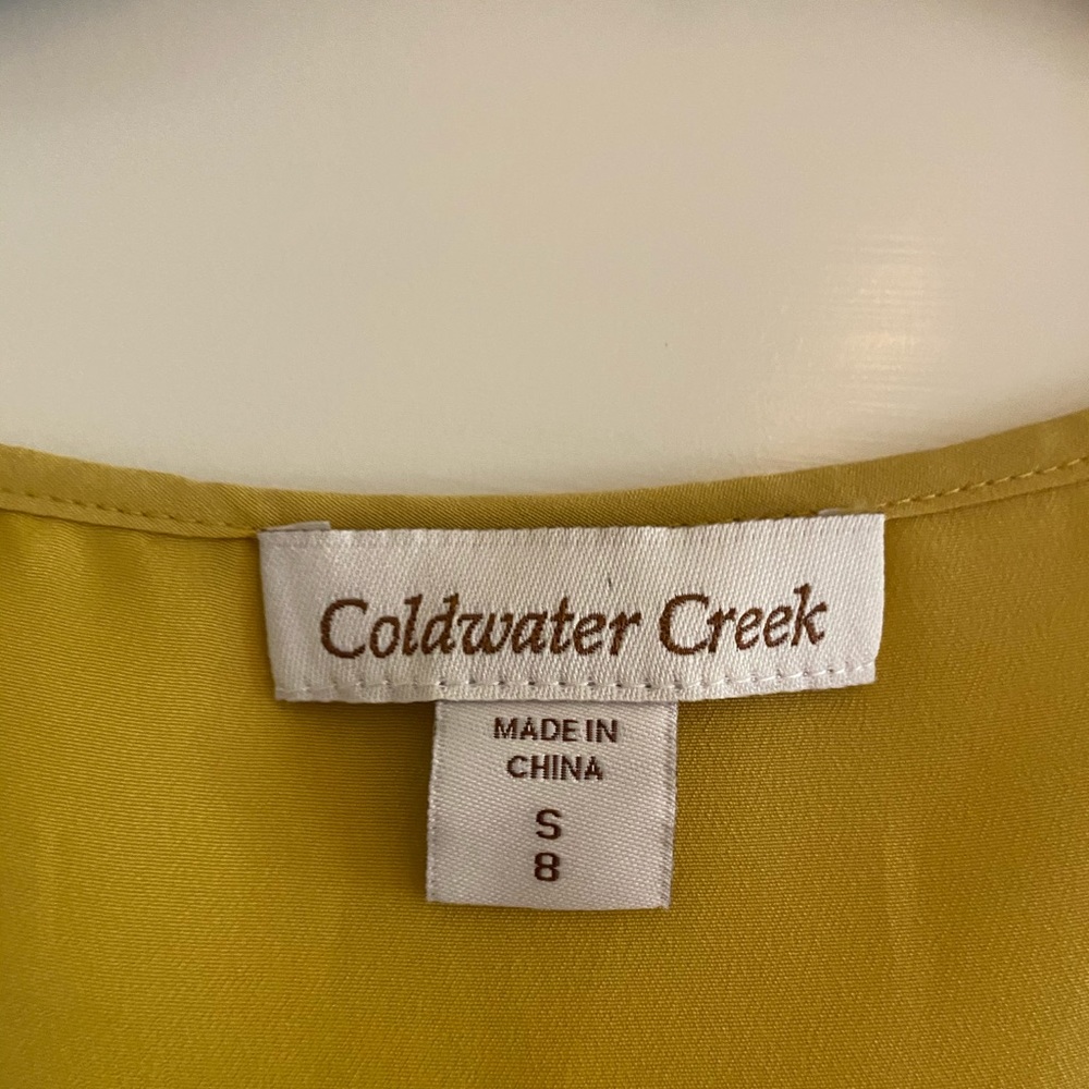 Coldwater Creek Sleeveless Blouse Sz Small GUC - Picture 3 of 3